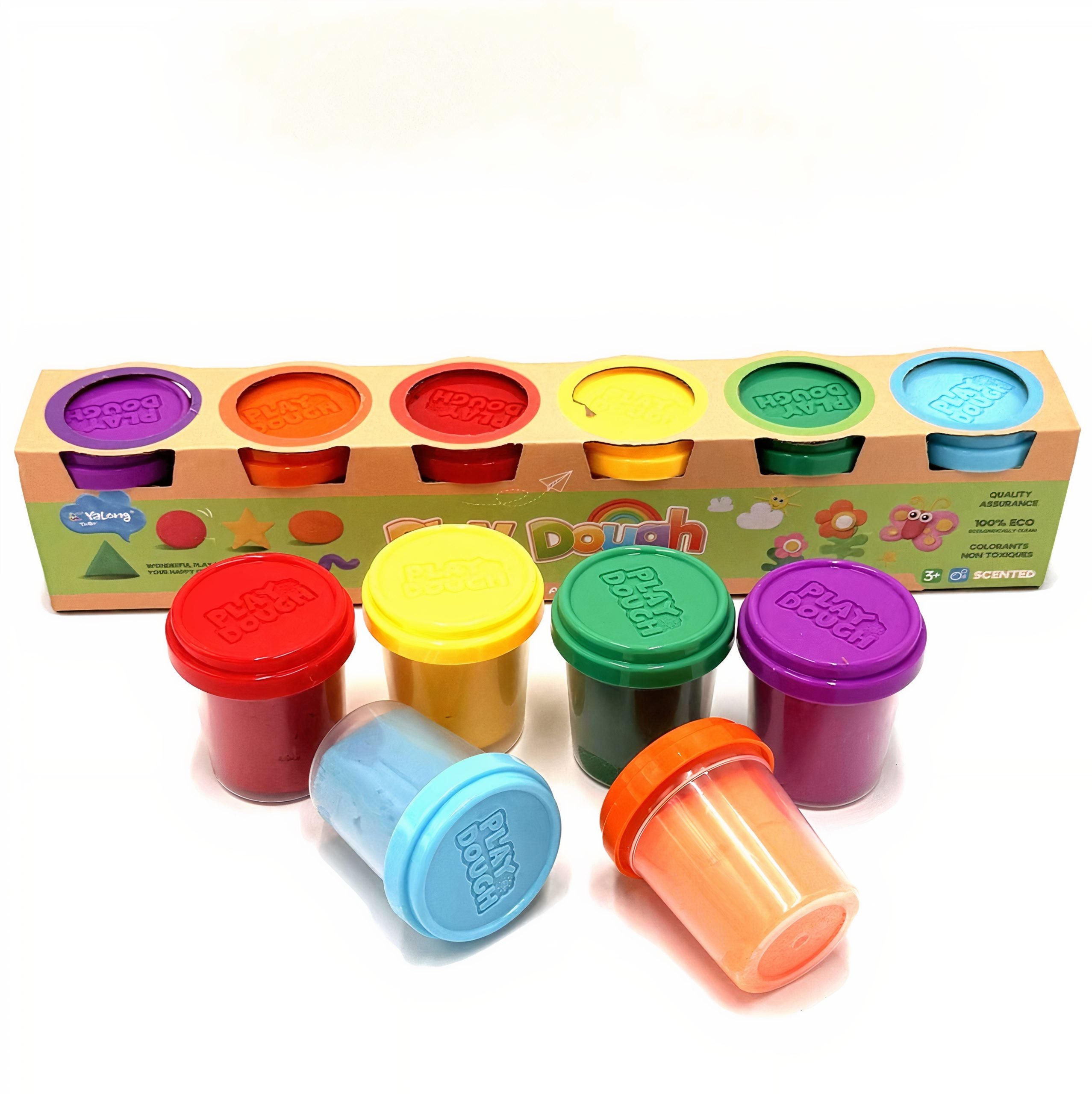 Plastelina Colorata pentru Copii 6/set Diferite Culori, la Borcanas Engros