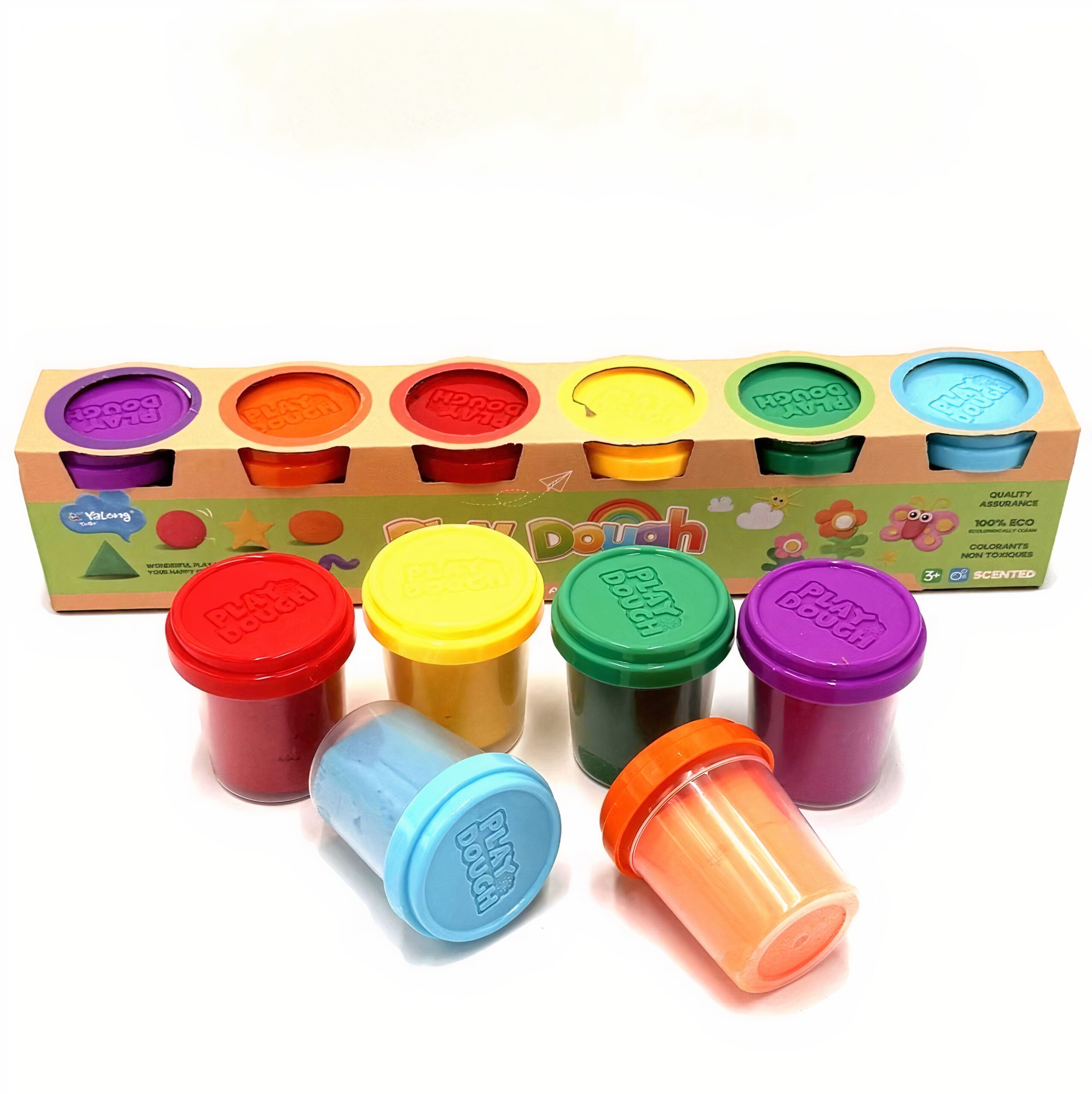 Plastelina Colorata pentru Copii 6/set Diferite Culori la Borcanas Engros