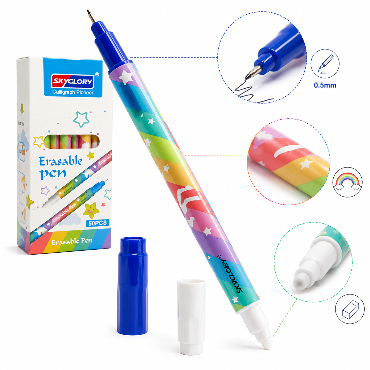 Pic cu doua Capete 50/Set, pentru Stergere si Corectare, 14 cm Engros