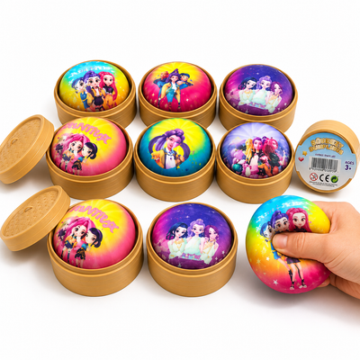 Jucărie Squishy Dumpling 9cm, în Cutie Plastic, Antistres, Diferite Modele cu Personaje Engros