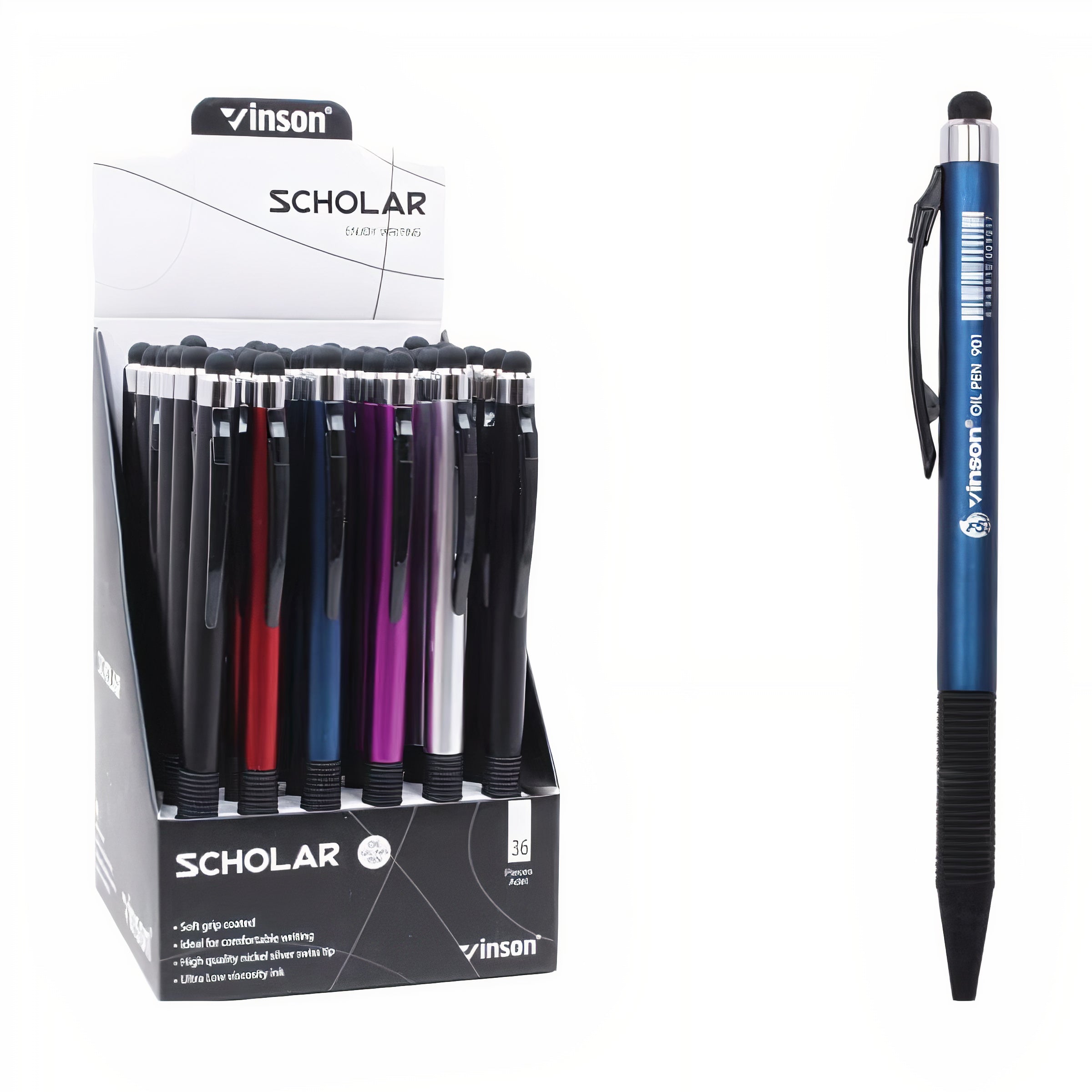 Pix cu Cerneala Albastra 36/Set, Cap Touch Screen, 14 cm Engros