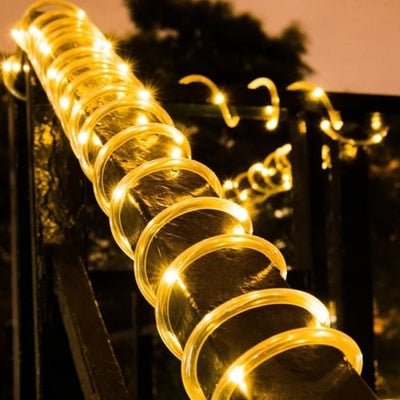 Instalație 14m, Model Furtun LED, Lumină Alb Cald, pentru Interior și Exterior, de Crăciun Engros
