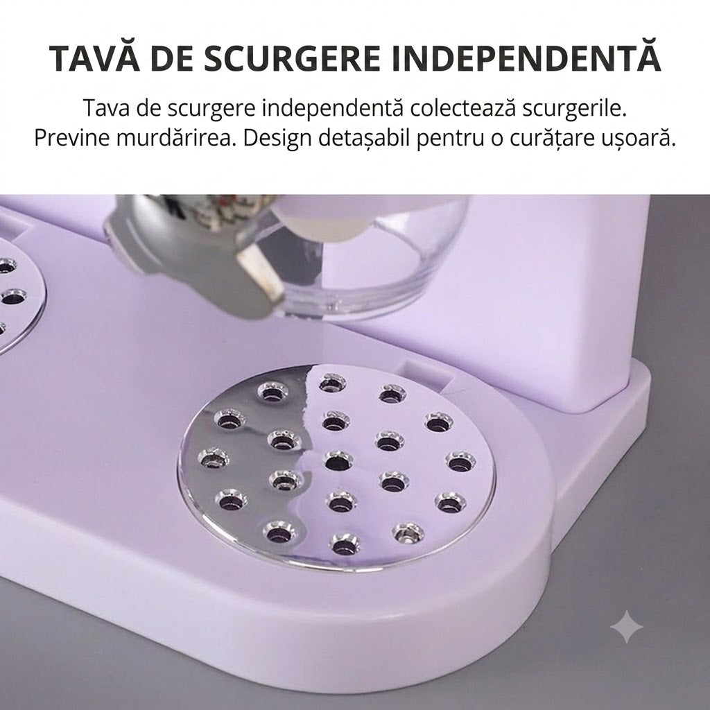 Dispenser Dublu 2L pentru Cereale, 35×19cm, cu Dozare prin Rotație și Capace Engros