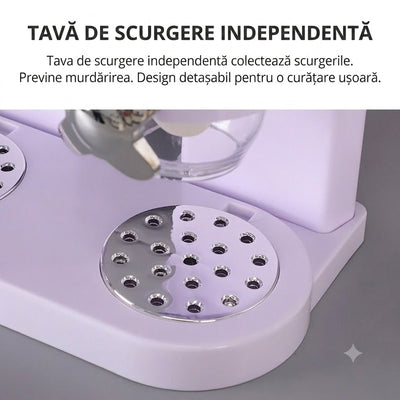 Dispenser Dublu 2L pentru Cereale, 35×19cm, cu Dozare prin Rotație și Capace Engros