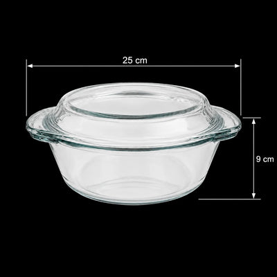 Vase Termorezistente din Sticlă pentru Cuptor, 5+1 Piese, Diferite Dimensiuni, cu Capac și Tăvi pentru Gătit Engros