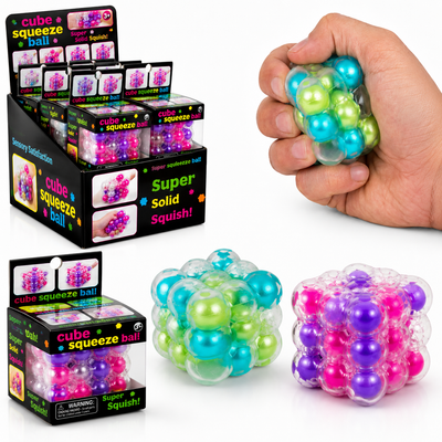 Jucărie Antistres Bubble Squeeze Cube, 5x5cm Slow Rising, Diferite Modele Engros