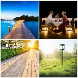 Lampa Solara cu Efect de Flacara pentru Gradina, Suruburi Necesare Montarii Incluse, 65 cm Engros