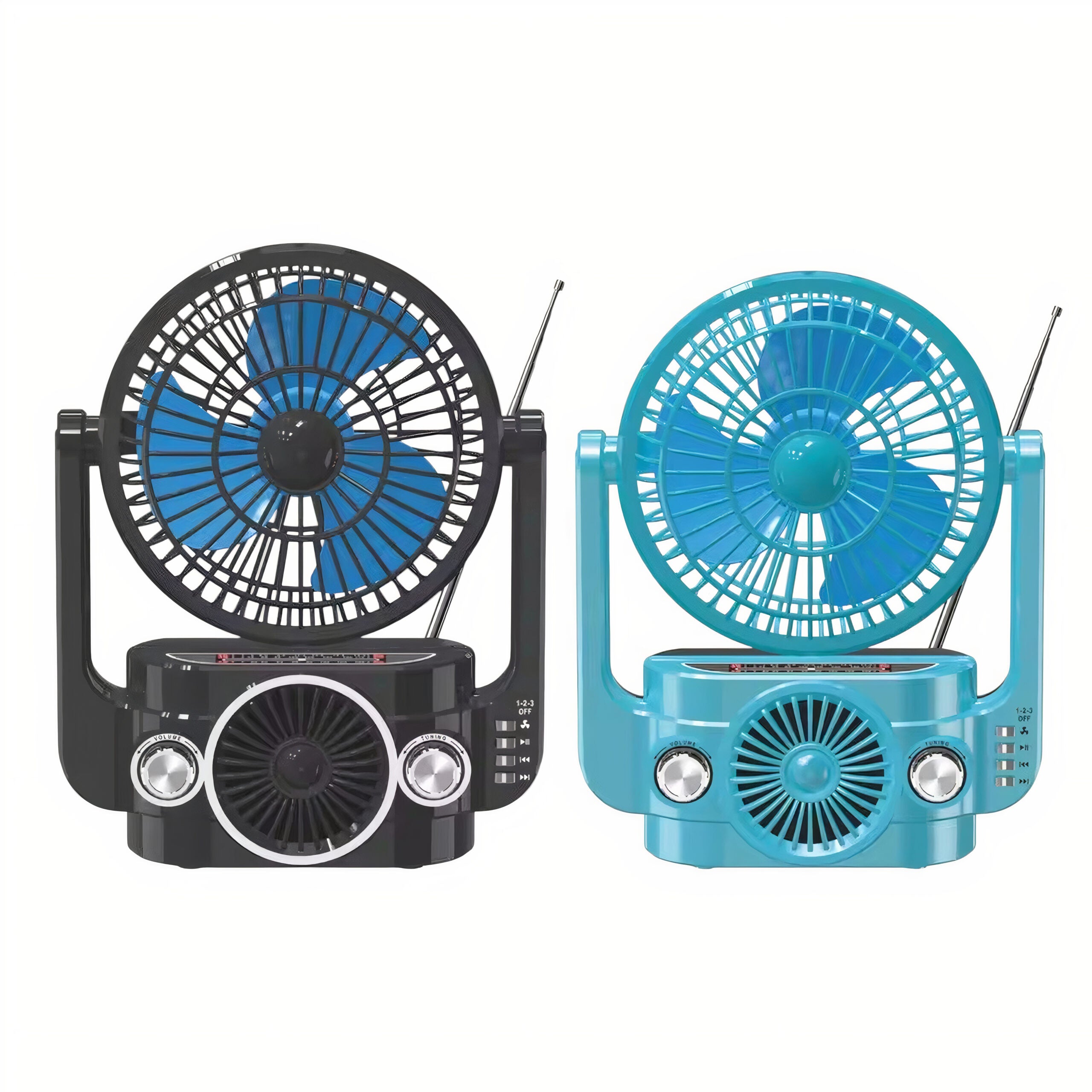Ventilator cu Boxa Portabila si Radio, 25x19cm Incarcare USB Engros