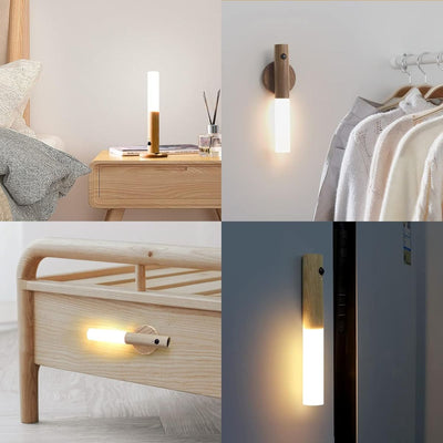 Lampa LED Magnetica 18cm de Perete Reincarcabila prin USB, cu Senzor de Miscare pentru Interior Engros