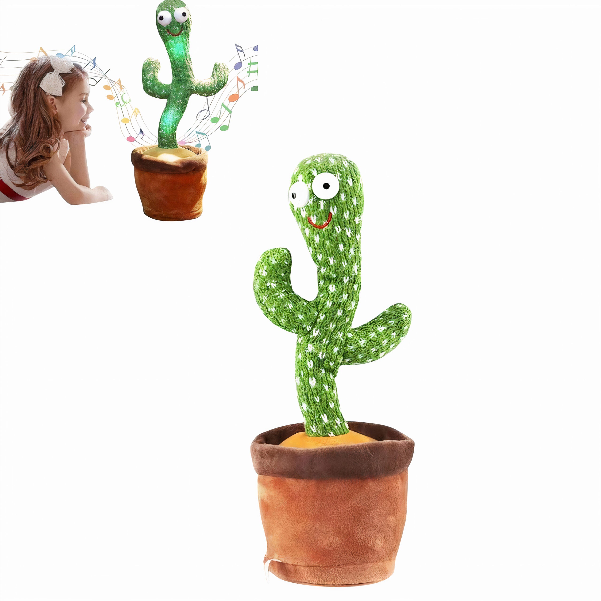 Jucarie Interactiva 30cm Model Cactus, Incarcare prin Acumulator Engros