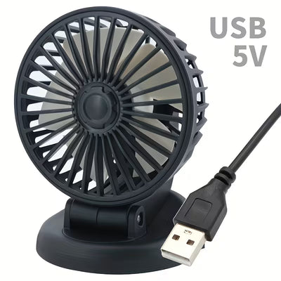 Ventilator Portabil USB 5V, 16cm, Reglaj Multi-Poziție 360°, pentru Birou și Mașină, Reîncărcabil Engros