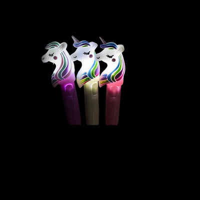 Pix Unicorn 12/Set, cu Lumina, 18 cm, cu Cerneala Albastra Engros
