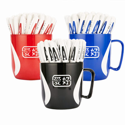 Pix cu Gel Negru 96/set, cu 2 Cani Suport a cate 48 Pixuri Engros