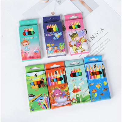 Creioane Colorate 48/Set, 6 Culori, 9 cm Engros