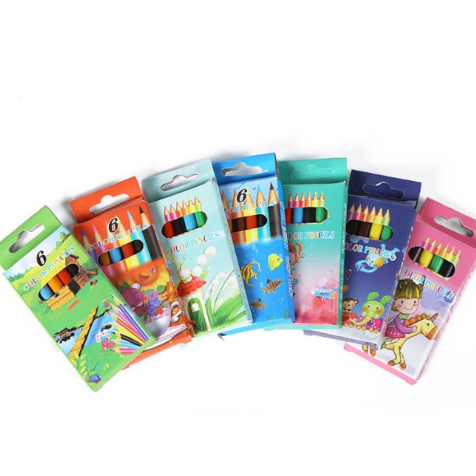 Creioane Colorate 48/Set, 6 Culori, 9 cm Engros