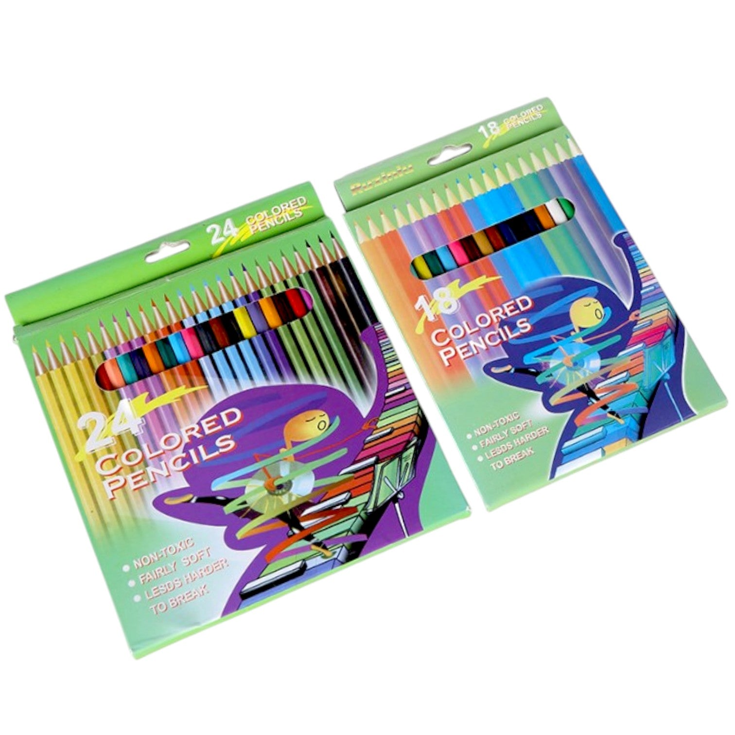 Creioane Colorate 17cm 18 culori, 6/set Diferite Culori Engros