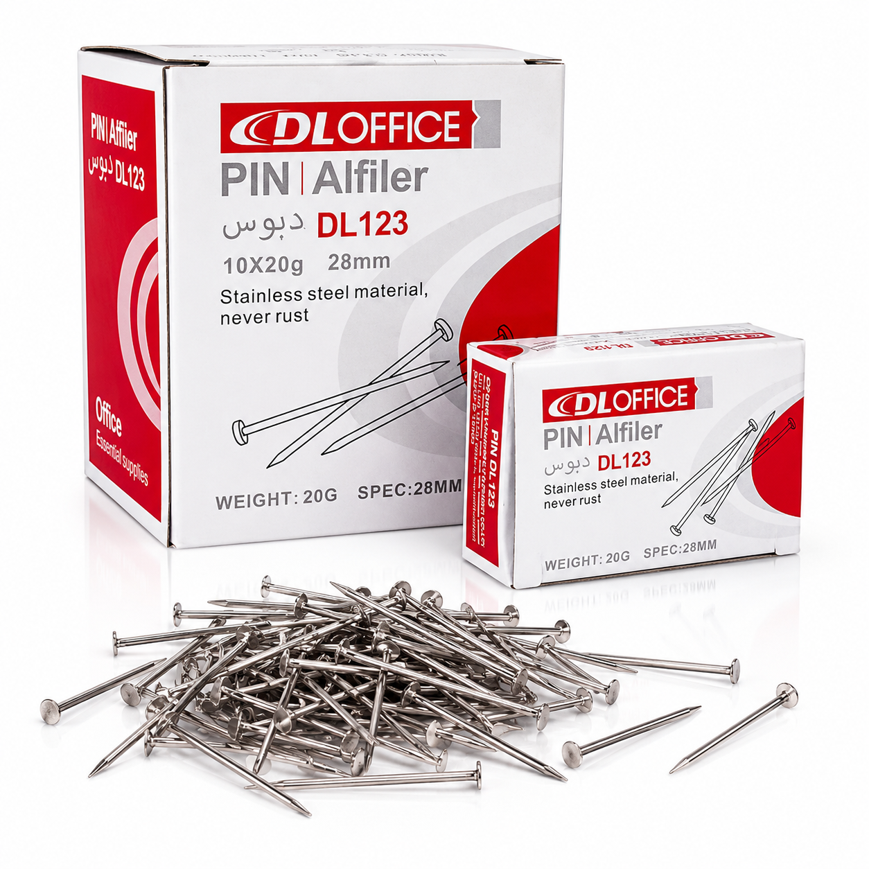 Ace cu Gamalie DL123, 28mm, Otel Inoxidabil, 20g/Set, 10 Seturi/Cutie Engros