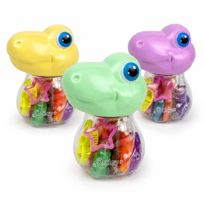 Plastilina pentru Copii 10 Culori, Model Dinozaur 12/set cu Forme pentru Modelaj, Diferite Culori Engros