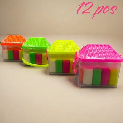 Plastelina Colorata pentru Copii 12 Culori/set cu Accesorii de Modelat 12/set, Casa Mica Engros