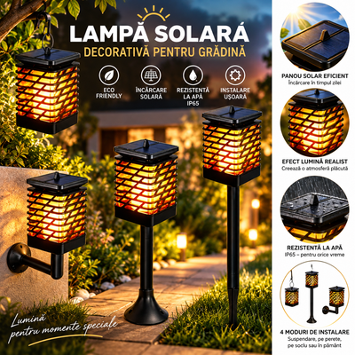 Lampa Solara pentru Gradina 65cm Impermeabila Engros