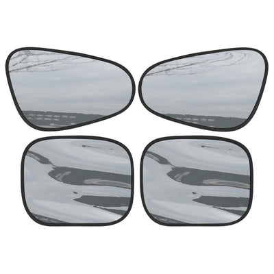 Parasolar Auto 50cm pentru Geam Lateral, 4 buc, Folie Electrostatică Opacă, Protecție UV Engros