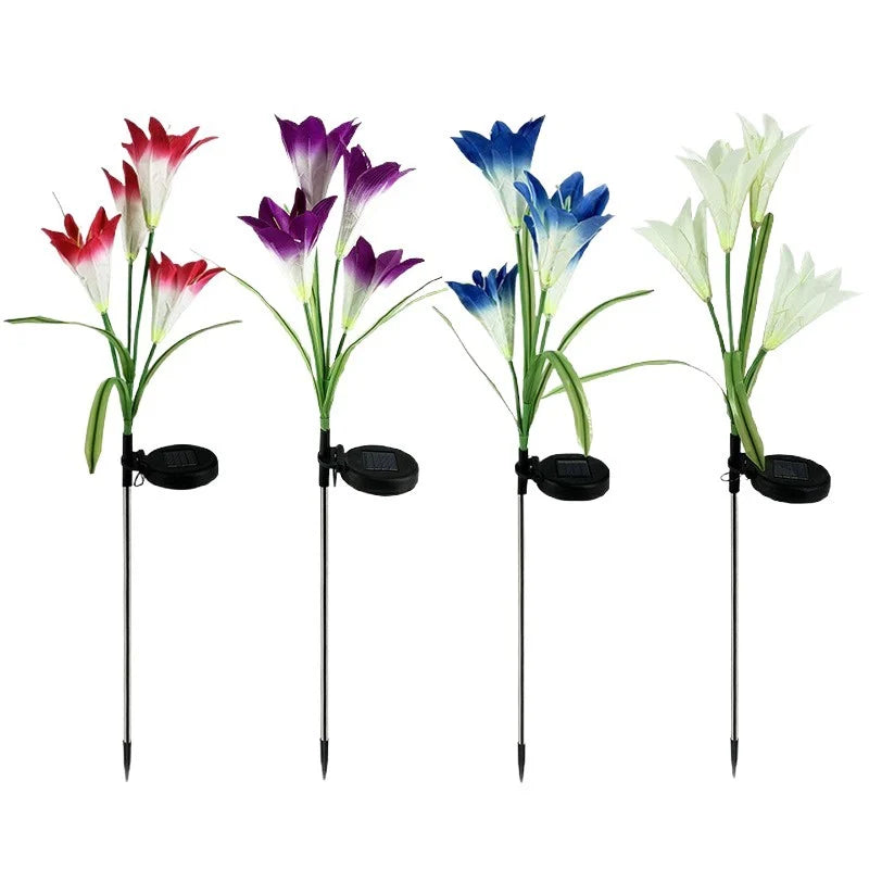 Lampa Solara 2/set Model Floare, 73cm Diferite Culori Engros