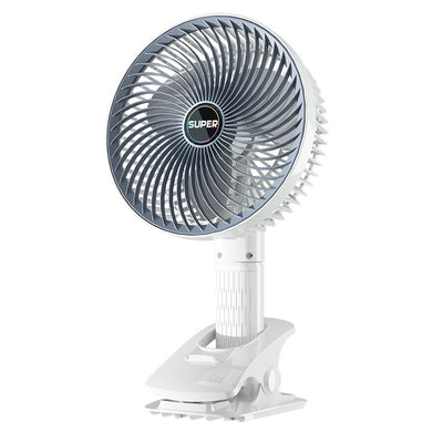 Ventilator Portabil cu Clemă 30×16cm, USB Reîncărcabil, 3 Trepte de Viteză, Rotire Reglabilă 360° Engros
