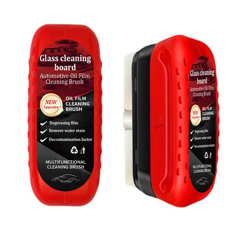 Perie Multifunctionala Curatare Parbriz Auto cu Solutie si Burete 120ml, pentru Indeparat Pelicula de Ulei si Pete de Apa Engros