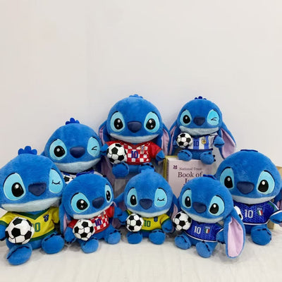 Jucărie de Pluș Stitch Fotbal 25cm, Ediția Campionatului Mondial, cu Minge de Fotbal Engros