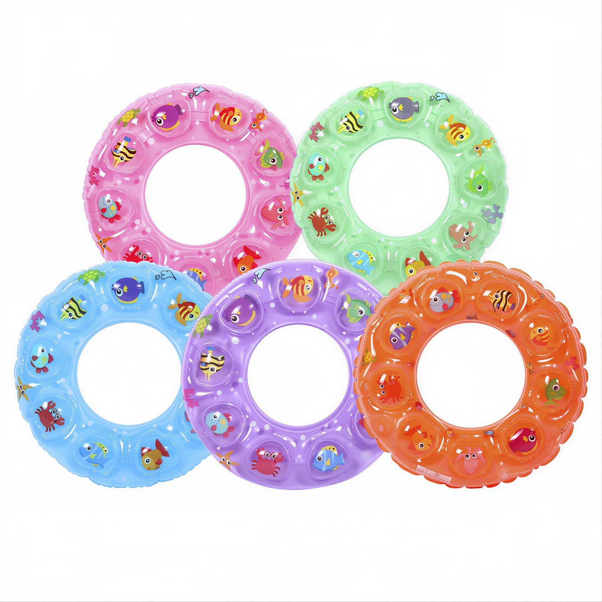 Colac Gonflabil 10/set pentru Copii 70cm Fata si Baiat, Diferite Culori Engros