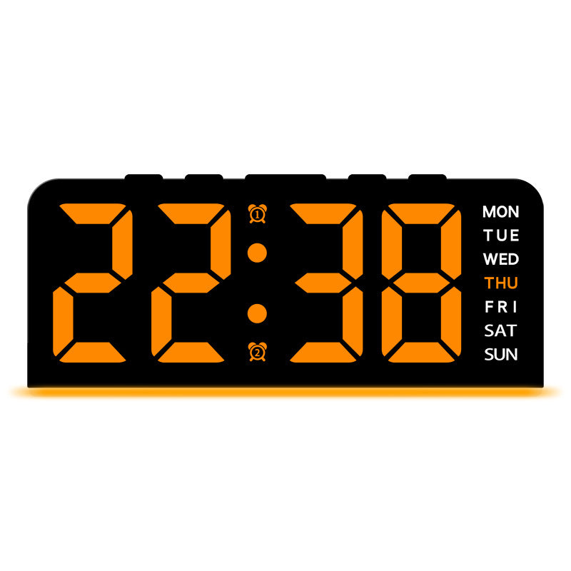 Ceas Digital LED 17×5×7.5cm, Afișaj LED Mare, Alarmă cu Funcție Amânare, Calendar și Ziua Săptămânii, Alimentare prin Adaptor USB sau Baterii Engros