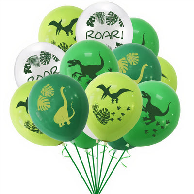 Baloane din Latex, 14/Tipla Imprimeu Dinozauri 30cm, 12/set Engros