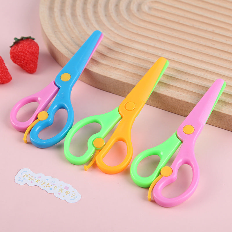Foarfeci de Siguranta 24/set, cu Lame din Plastic, pentru Copii 13.5cm, Multicolore Engros