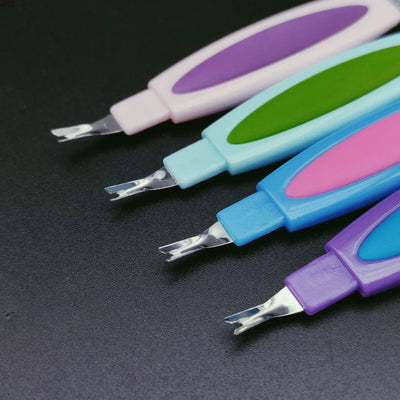 Pila pentru Unghii 24/Set, Chiureta cu Maner Colorat Engros