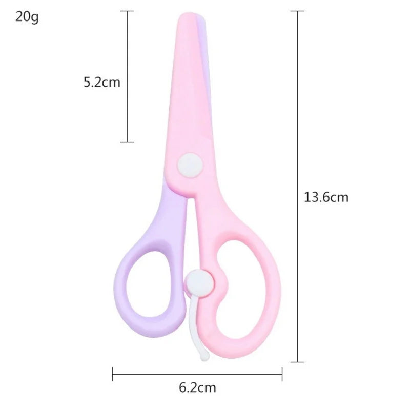 Foarfeci de Siguranta 24/set, cu Lame din Plastic, pentru Copii 13.5cm, Multicolore Engros