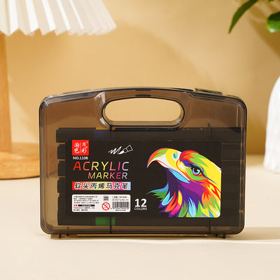 Markere Acrilice 12/set, Vârf Pensulă Soft Brush, pe Bază de Apa Engros