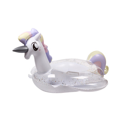Colac Gonflabil Copii 85cm, Unicorn Multicolor cu Sclipici Engros