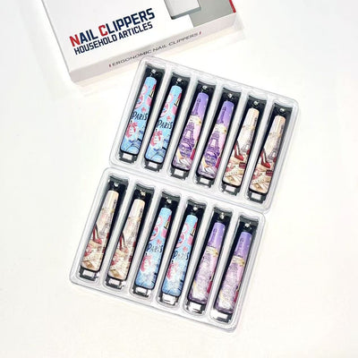 Unghieră 12/set cu Model si Pilă Integrată, din Oțel Inoxidabil Engros