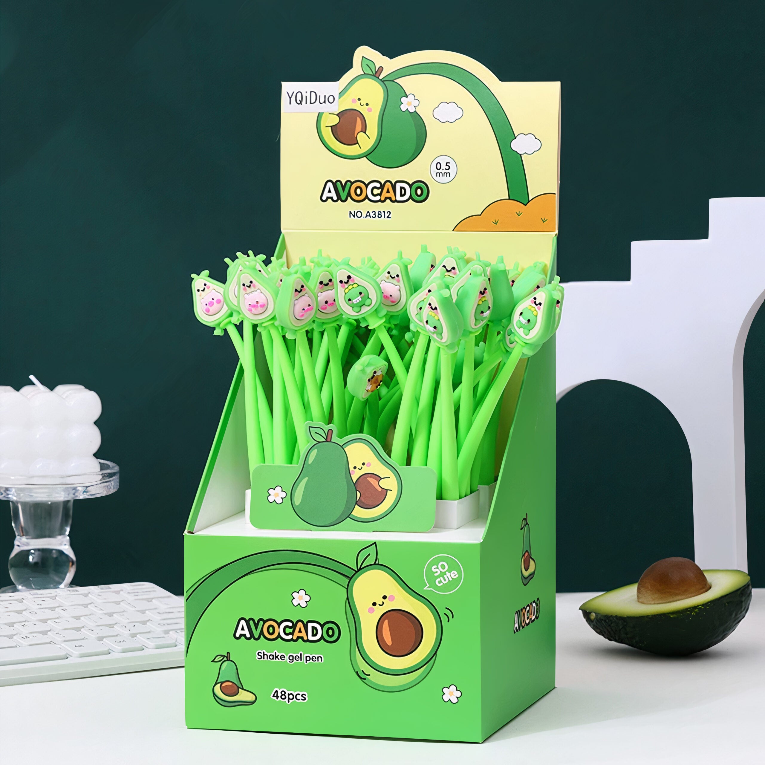 Pix Figurina Avocado 48/Set, cu Cerneala Albastra, 22 cm Engros