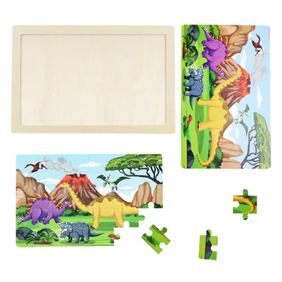 Puzzle din Lemn 60 de piese, pentru Copii 22.5x30cm, Diferite Modele Engros