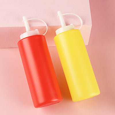 Sticle Dozatoare Sos 2/set, cu Capac și Duză 18.5cm, din Plastic Engros