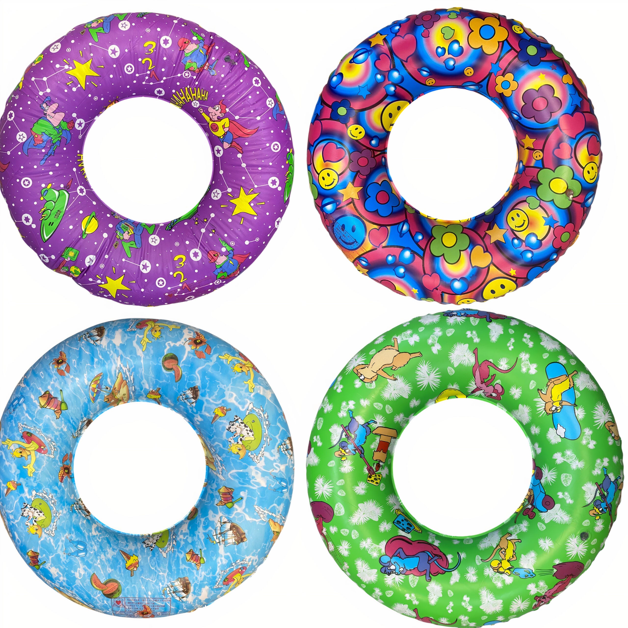 Colac Gonflabil 10/set pentru Copii 80cm Fata si Baiat, Diferite Culori Engros