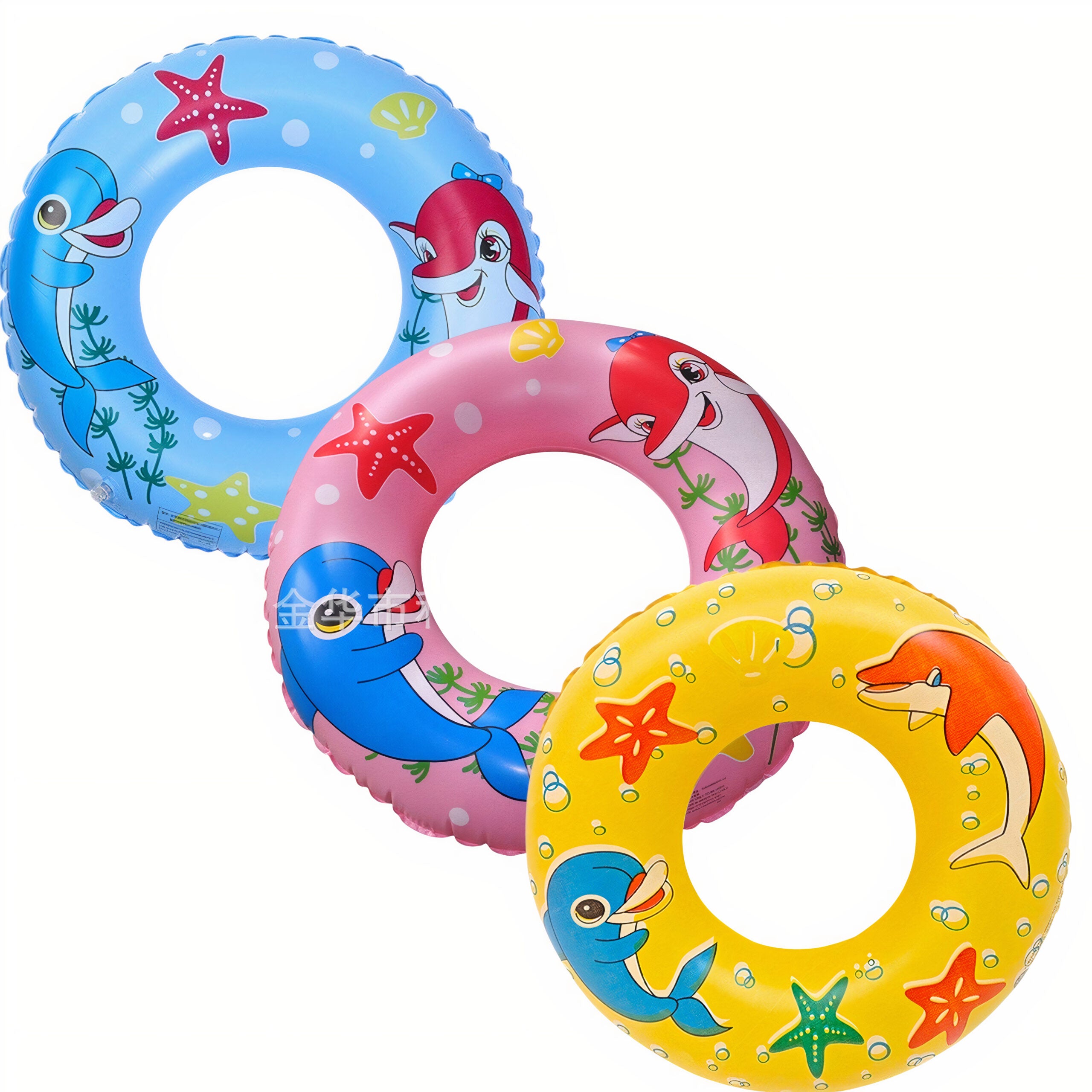 Colac Gonflabil 10/set pentru Copii 90cm Fata si Baiat, Diferite Culori Engros