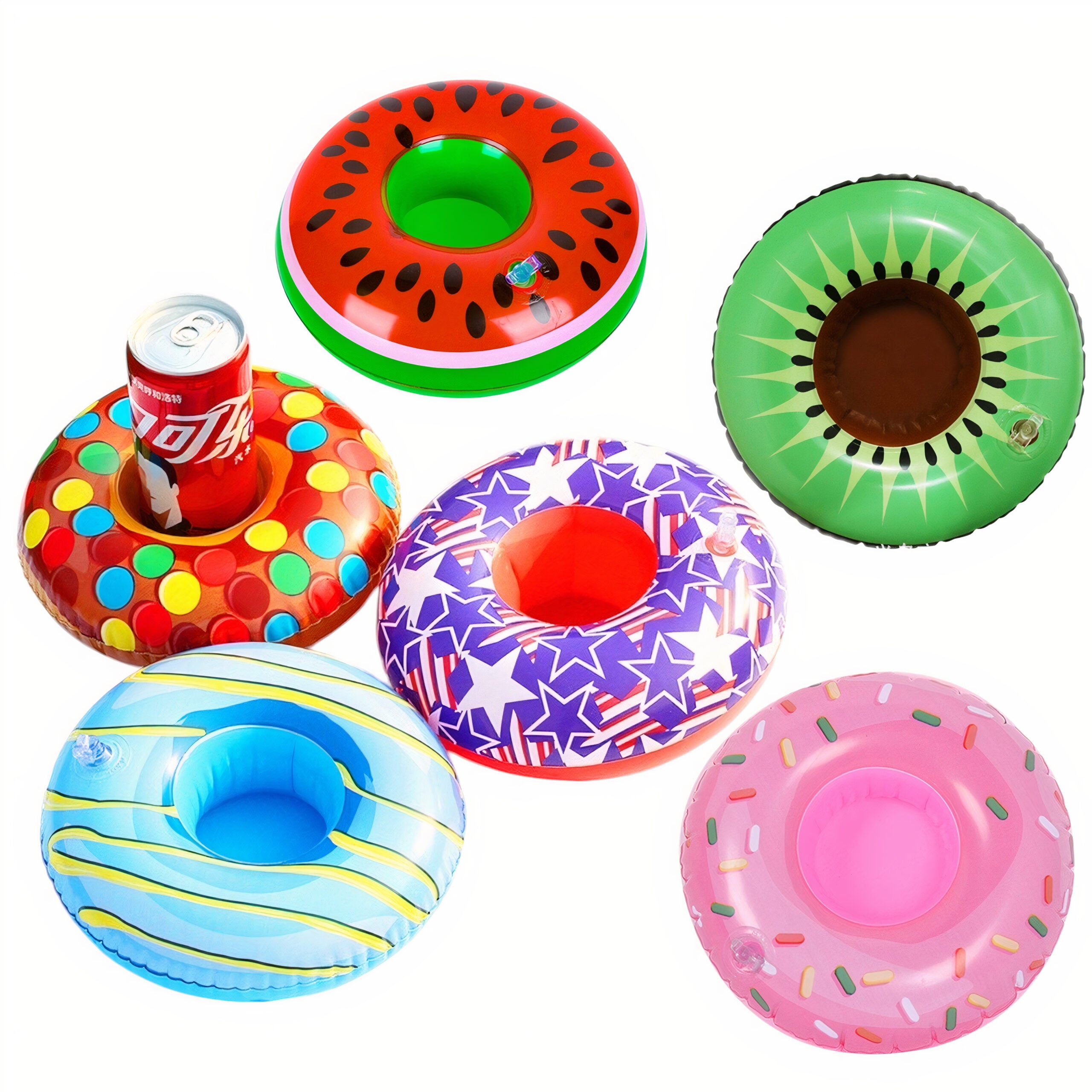 Suport pentru Bauturi 12/set Gonflabil, 19x19cm Diferite Modele Engros