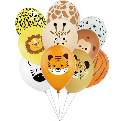 Baloane din Latex, 10/Tipla Diverse Animale, 30cm 12/set Engros