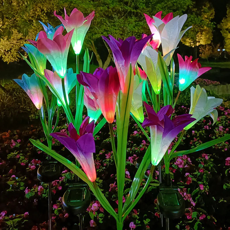 Lampa Solara 2/set Model Floare, 73cm Diferite Culori Engros