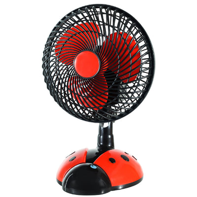 Ventilator Electric 25x20x15cm, Model Buburuză, Oscilant, din Plastic, Dferite Culori Engros