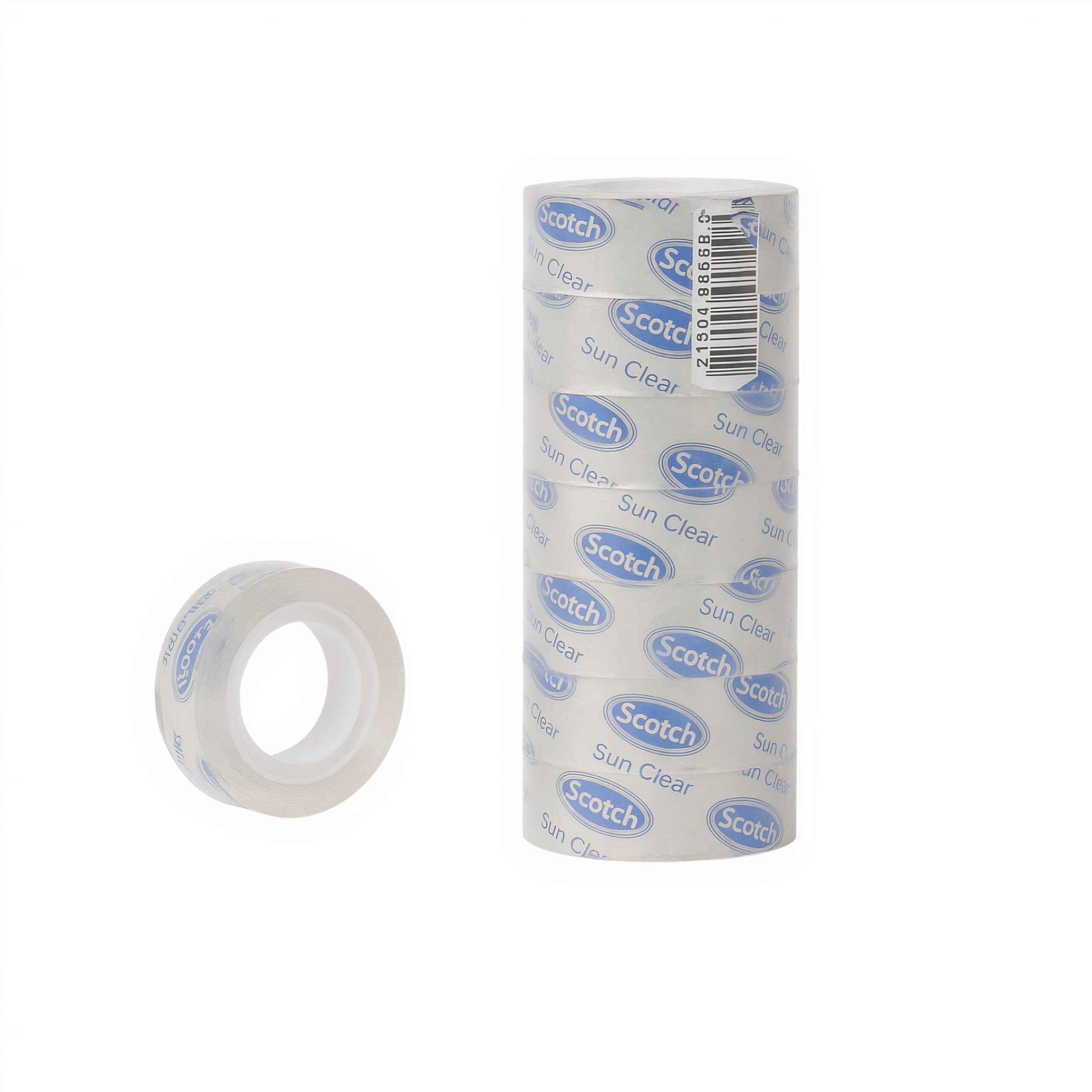 Bandă Scotch 8/set Transparentă 2cmx18m, pentru Ambalare și Birou Engros