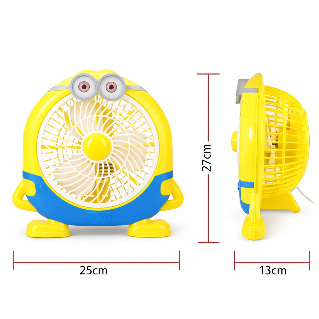Ventilator Electric 27x25cm, Portabil, Model Minion, din Plastic Engros