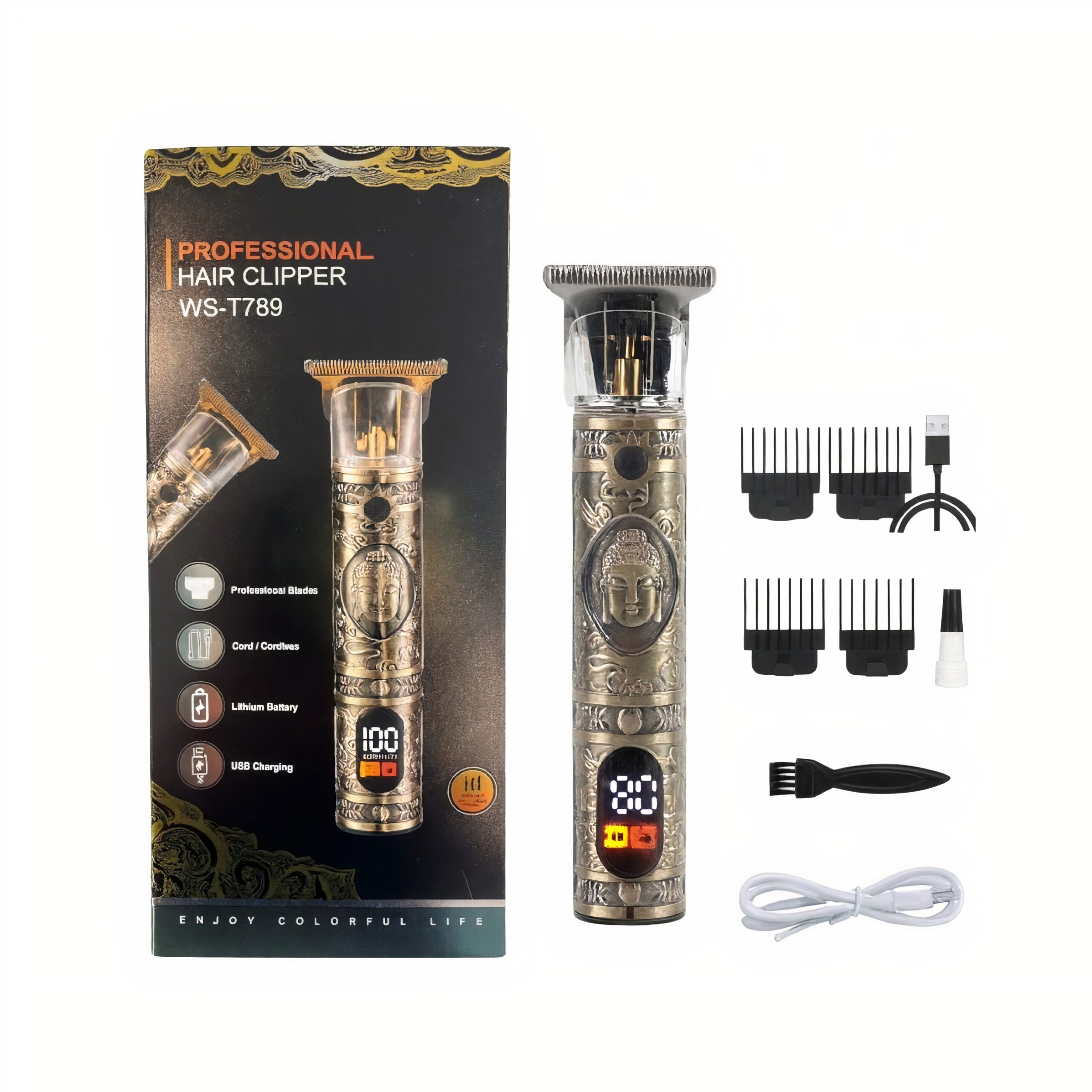 Aparat de Tuns 15cm cu Afisaj, LED Digital cu Accesorii USB Engros